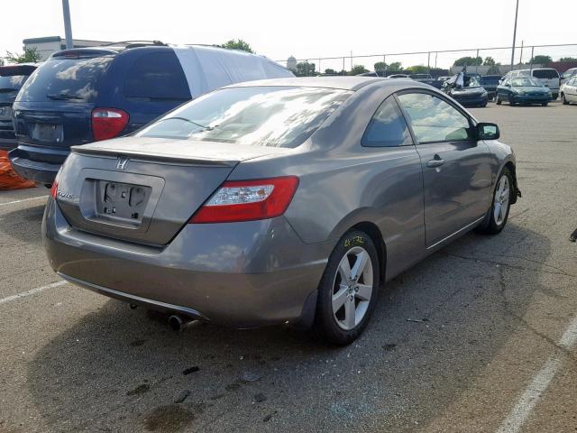 2HGFG12856H536351 - 2006 HONDA CIVIC EX GRAY photo 4