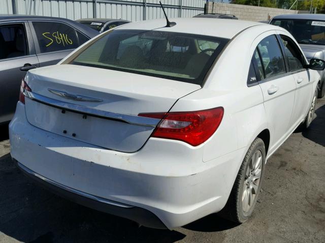 1C3CCBAB8CN330285 - 2012 CHRYSLER 200 LX WHITE photo 4