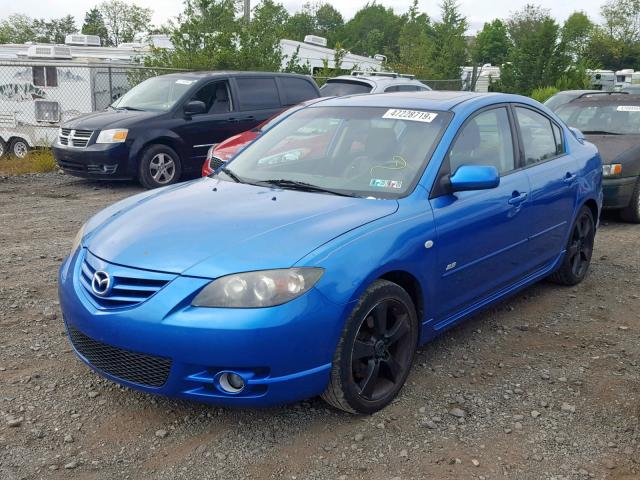 JM1BK323461401694 - 2006 MAZDA 3 S BLUE photo 2