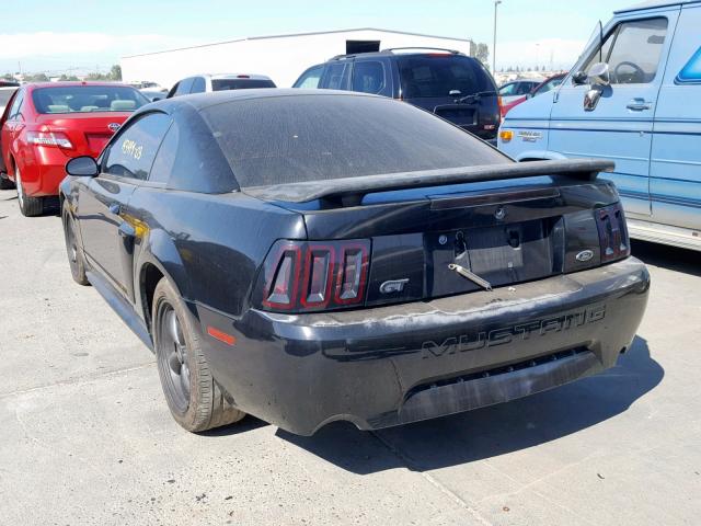 1FAFP42X83F374869 - 2003 FORD MUSTANG GT BLACK photo 3