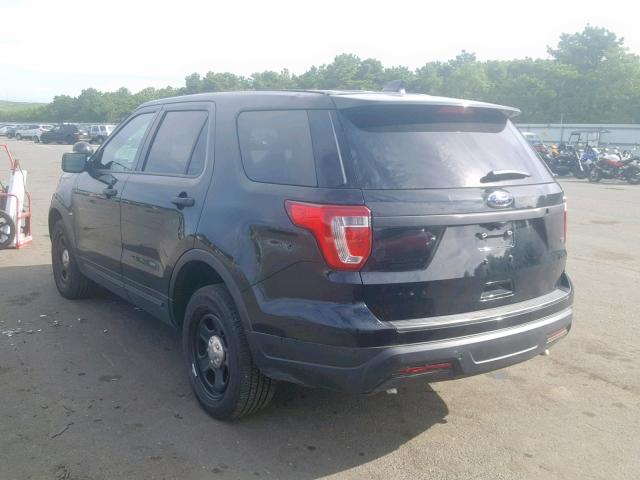 1FM5K8AR4JGB58213 - 2018 FORD EXPLORER P BLACK photo 3