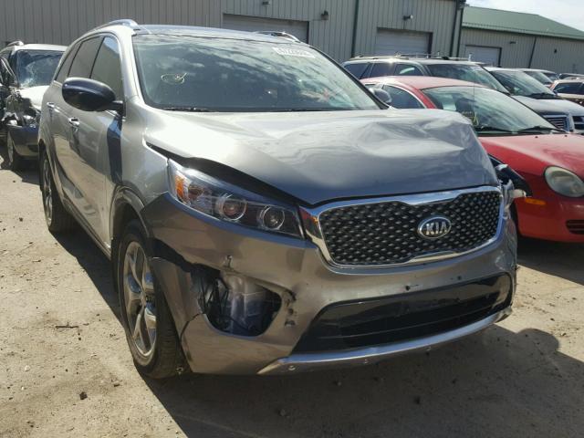 5XYPKDA53JG431373 - 2018 KIA SORENTO SX SILVER photo 1