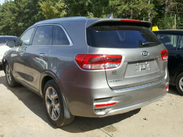 5XYPKDA53JG431373 - 2018 KIA SORENTO SX SILVER photo 3