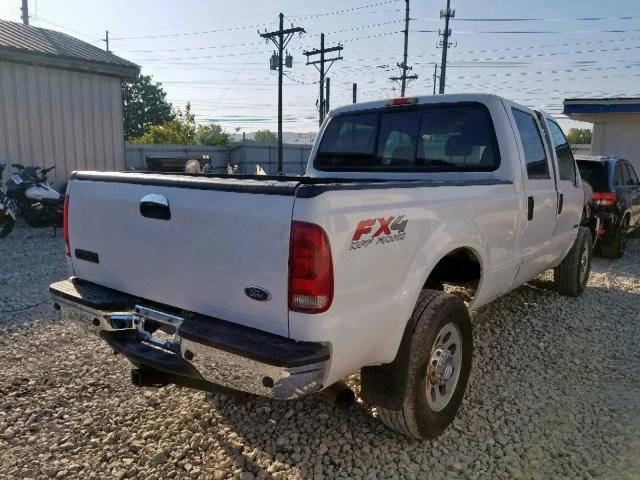 1FTWW31PX5ED20281 - 2005 FORD F350 SRW S WHITE photo 4