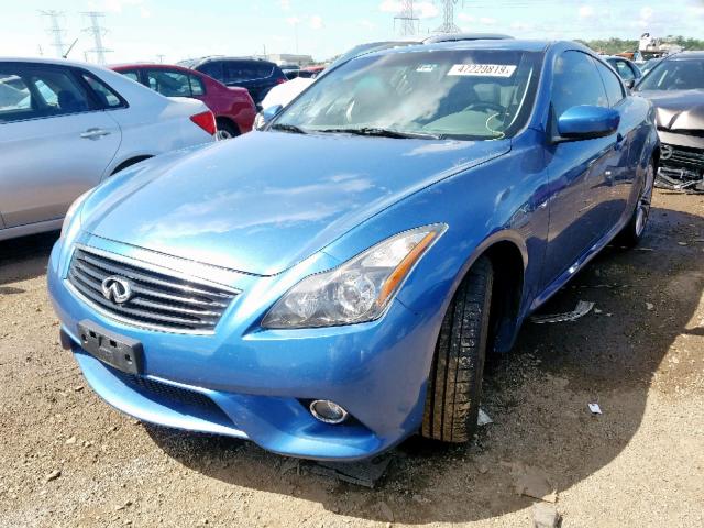 JN1CV6EL9CM471343 - 2012 INFINITI G37 BLUE photo 2