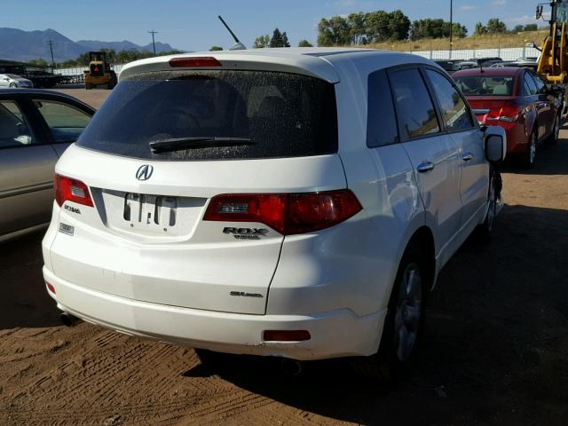 5J8TB18529A003729 - 2009 ACURA RDX TECHNO WHITE photo 4