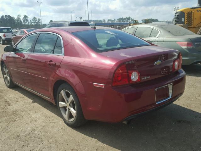 1G1ZJ57B59F259160 - 2009 CHEVROLET MALIBU 2LT BURGUNDY photo 3