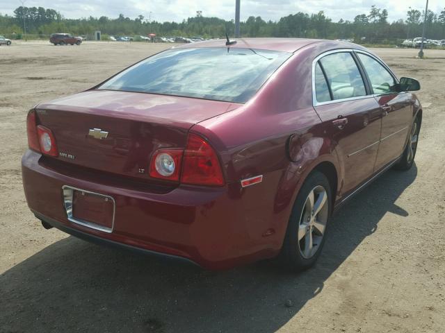 1G1ZJ57B59F259160 - 2009 CHEVROLET MALIBU 2LT BURGUNDY photo 4