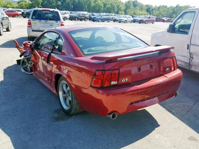 1FAFP42X73F307115 - 2003 FORD MUSTANG GT RED photo 3