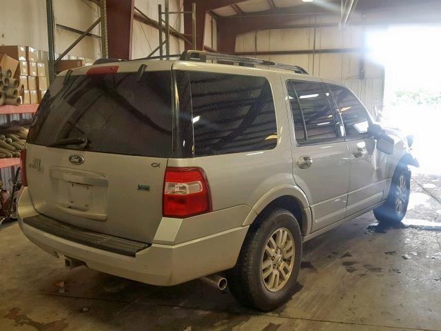 1FMJU1K56CEF15367 - 2012 FORD EXPEDITION SILVER photo 4