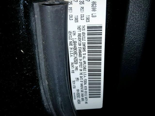 1J8HH48KX8C142920 - 2008 JEEP COMMANDER შავი ფოტო 10