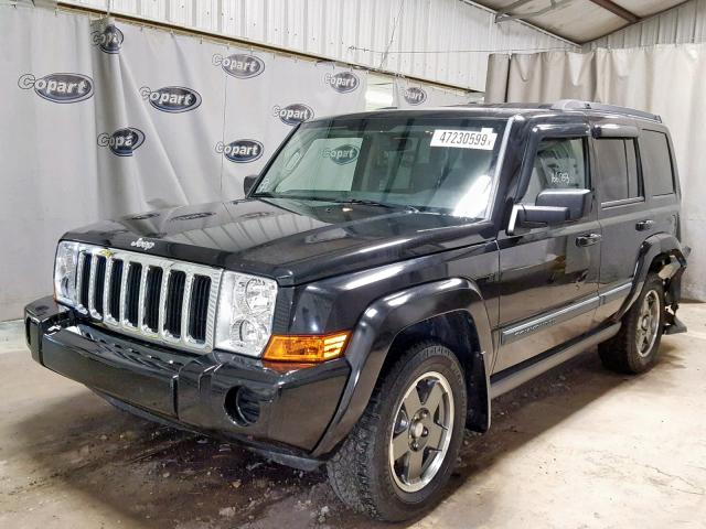 1J8HH48KX8C142920 - 2008 JEEP COMMANDER შავი ფოტო 2