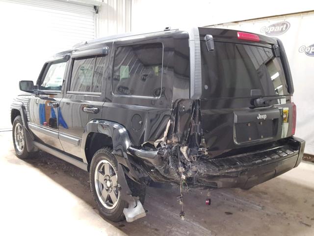 1J8HH48KX8C142920 - 2008 JEEP COMMANDER შავი ფოტო 3