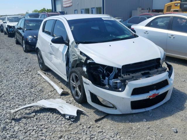 1G1JG6SB3E4166555 - 2014 CHEVROLET SONIC RS WHITE photo 1