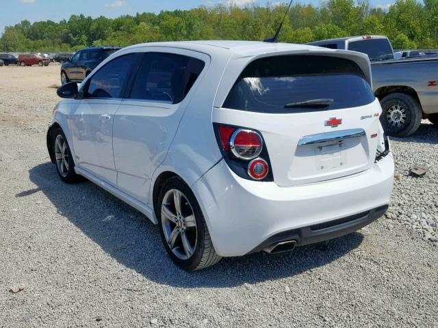 1G1JG6SB3E4166555 - 2014 CHEVROLET SONIC RS WHITE photo 3