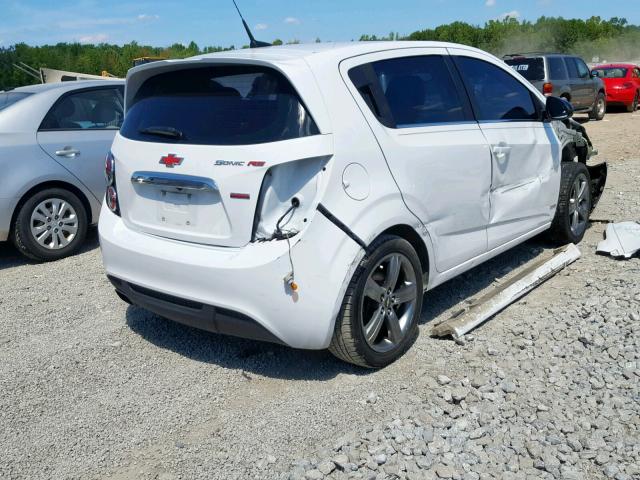 1G1JG6SB3E4166555 - 2014 CHEVROLET SONIC RS WHITE photo 4