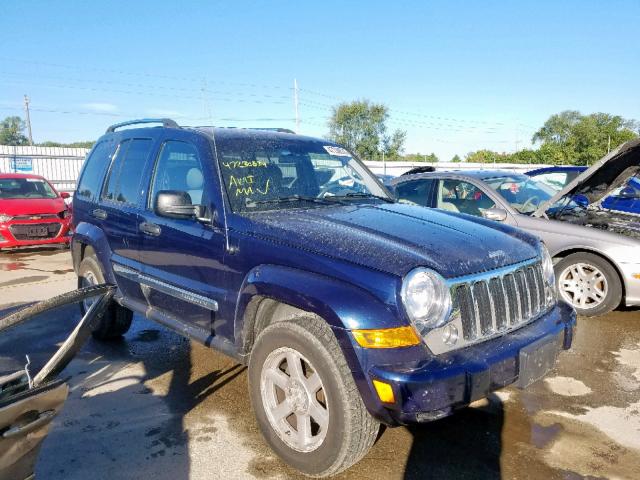 1J8GL58K96W158294 - 2006 JEEP LIBERTY LI BLUE photo 1