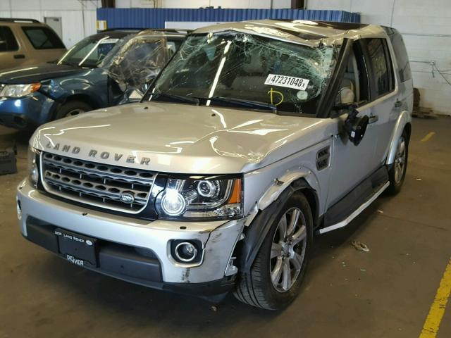 SALAG2V6XGA792230 - 2016 LAND ROVER LR4 HSE SILVER photo 2