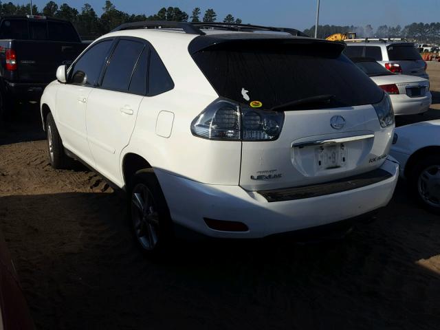 JTJHW31U960010939 - 2006 LEXUS RX 400 WHITE photo 3