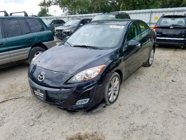 JM1BL1S61A1232349 - 2010 MAZDA 3 S BLACK photo 2