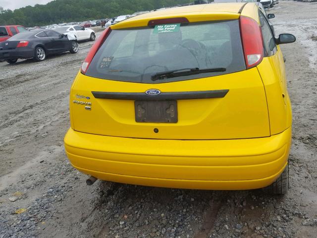 1FAHP31N57W225053 - 2007 FORD FOCUS ZX3 YELLOW photo 9