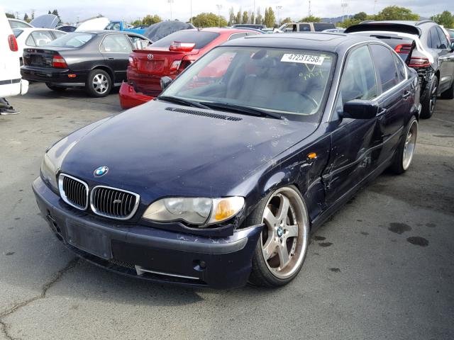 WBAEV53432KM21489 - 2002 BMW 330 I BLUE photo 2