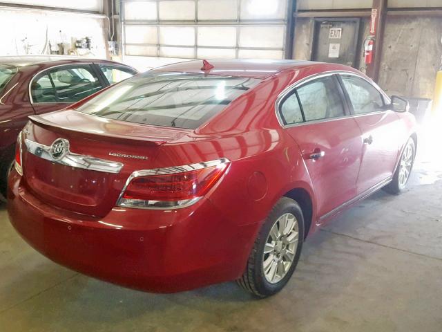 1G4GD5GR3CF255694 - 2012 BUICK LACROSSE P BURGUNDY photo 4