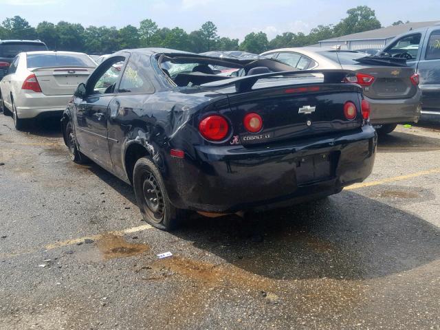 1G1AL15F977287802 - 2007 CHEVROLET COBALT LT BLACK photo 3