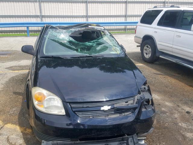 1G1AL15F977287802 - 2007 CHEVROLET COBALT LT BLACK photo 9