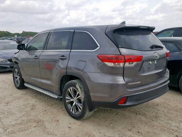 5TDZZRFH4JS281989 - 2018 TOYOTA HIGHLANDER GRAY photo 3