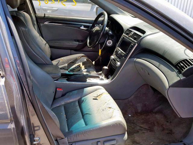 19UUA66206A035183 - 2006 ACURA 3.2TL GRAY photo 5