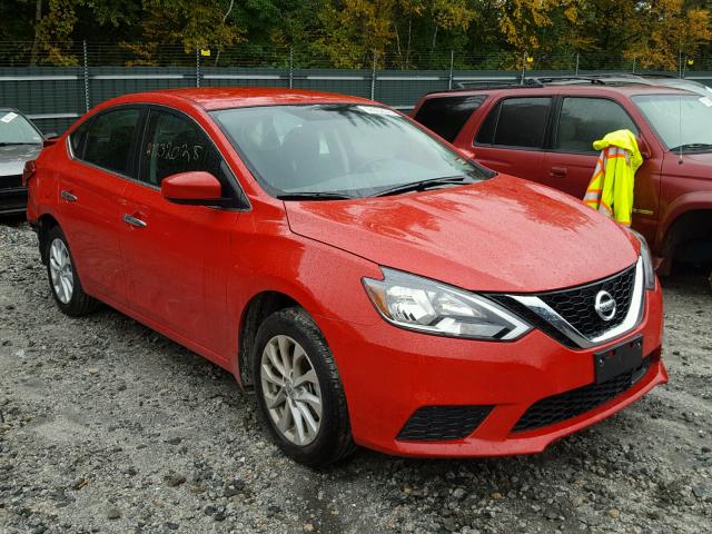 nissan sentra red 2018