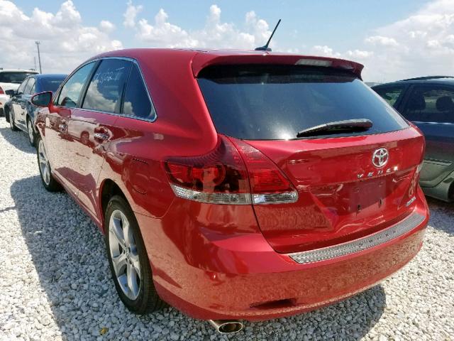 4T3BK3BB9DU081732 - 2013 TOYOTA VENZA LE RED photo 3