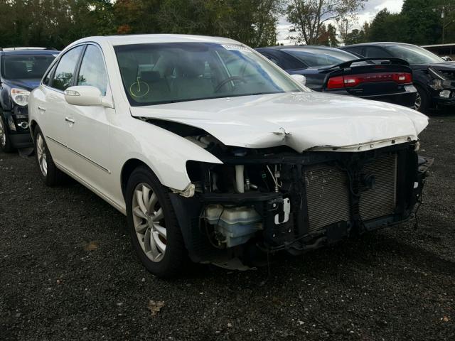 KMHFC46F08A255852 - 2008 HYUNDAI AZERA SE WHITE photo 1