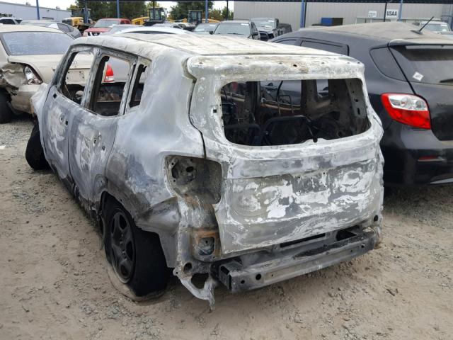 ZACCJAAW7GPC69197 - 2016 JEEP RENEGADE S დამწვარი ფოტო 3