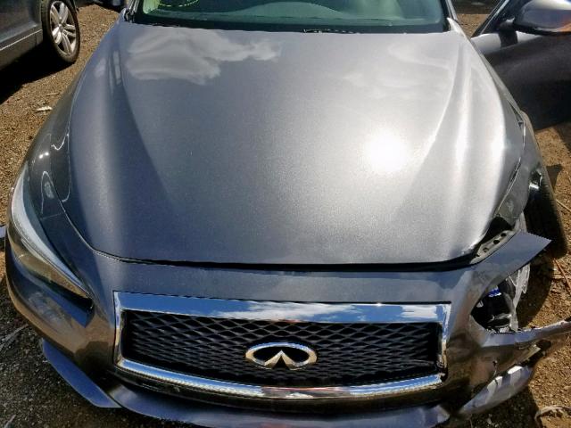 JN1BV7AR8EM706121 - 2014 INFINITI Q50 BASE GRAY photo 7