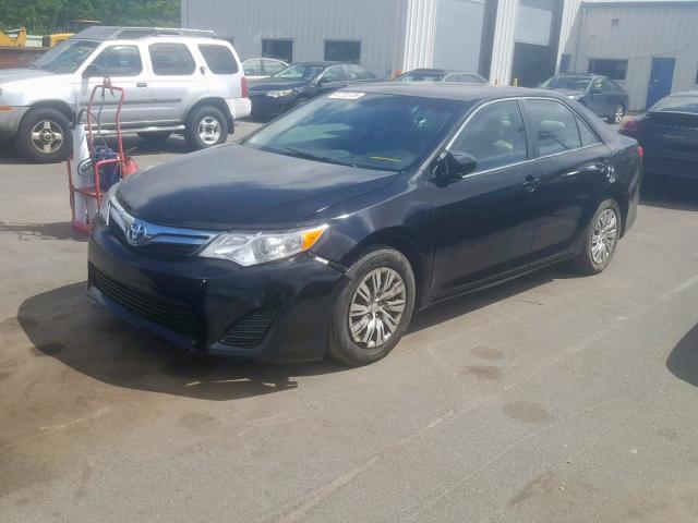 4T1BD1FK9EU128289 - 2014 TOYOTA CAMRY HYBR BLACK photo 2