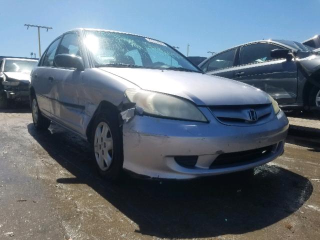 1HGES16335L008320 - 2005 HONDA CIVIC DX V SILVER photo 1