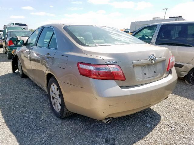 4T1BK46K07U501911 - 2007 TOYOTA CAMRY NEW GOLD photo 3