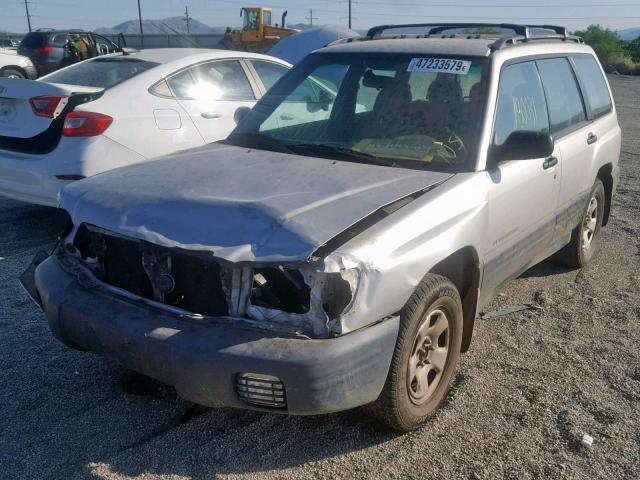 JF1SF63521H757010 - 2001 SUBARU FORESTER L SILVER photo 2