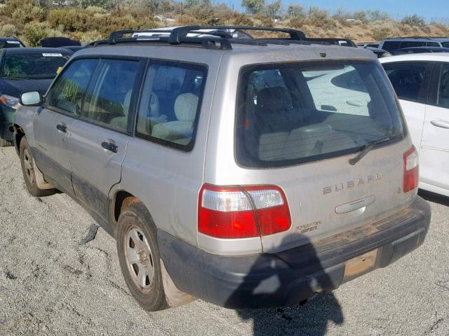 JF1SF63521H757010 - 2001 SUBARU FORESTER L SILVER photo 3