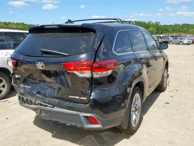 5TDDZRFH9HS466849 - 2017 TOYOTA HIGHLANDER BLACK photo 4