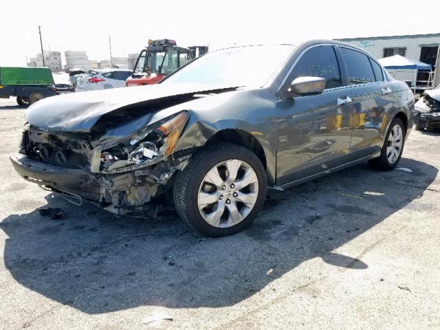 1HGCP36858A021893 - 2008 HONDA ACCORD EXL GRAY photo 2