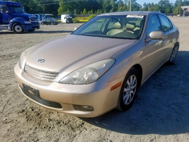 JTHBA30G845025269 - 2004 LEXUS ES 330 GOLD photo 2