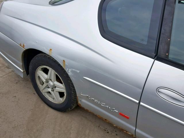 2G1WX12K139378860 - 2003 CHEVROLET MONTE CARL GRAY photo 9