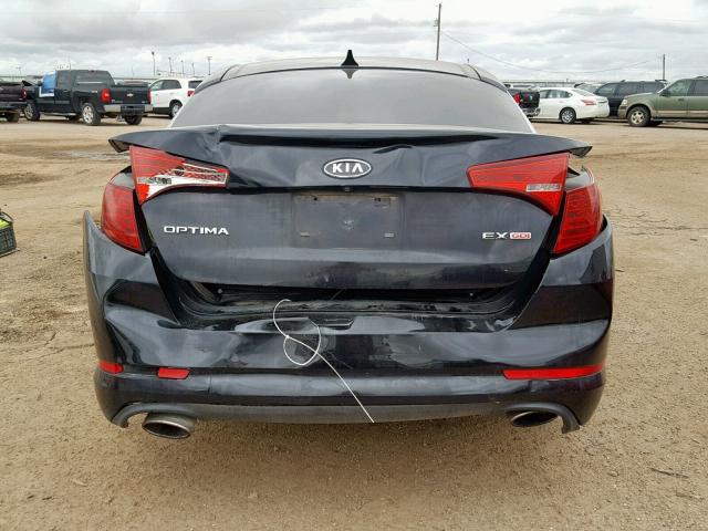 KNAGN4A77B5057138 - 2011 KIA OPTIMA EX BLACK photo 9