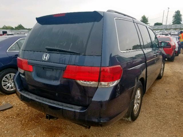 5FNRL3H43AB059943 - 2010 HONDA ODYSSEY EX BLUE photo 4