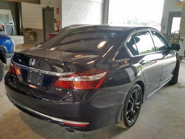 1HGCR3F81HA028706 - 2017 HONDA ACCORD EXL BLACK photo 4