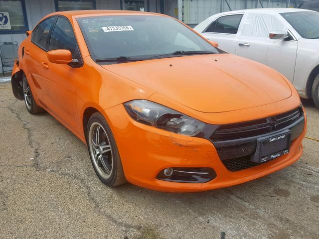 1C3CDFBBXED670291 - 2014 DODGE DART SXT ORANGE photo 1