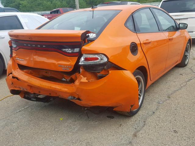 1C3CDFBBXED670291 - 2014 DODGE DART SXT ORANGE photo 4